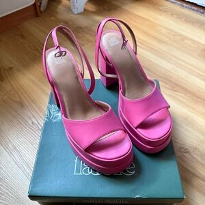 Pink Block Heel Platforms!